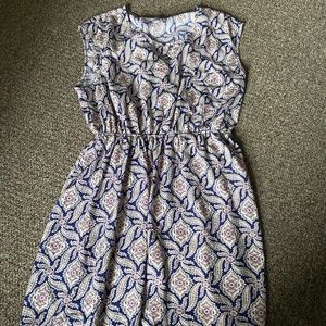 Short Sleeved Patterned Sundress
